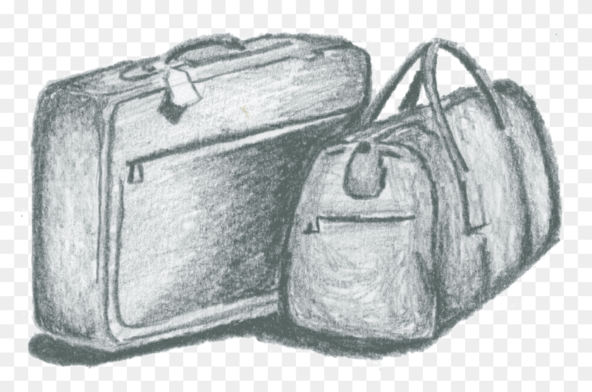 1034x658 Luggage Drawings Of Travel Bags, Bag, Handbag, Accessories HD PNG Download