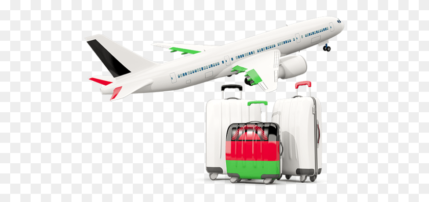 511x336 Luggage With Airplane, Aircraft, Vehicle, Transportation HD PNG Download