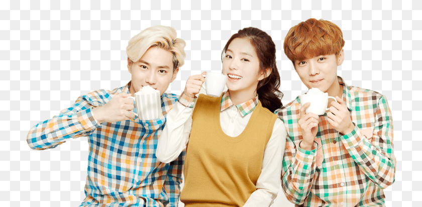 Luhan And Red Velvet, Cup, Boy, Eating, Food Sticker PNG