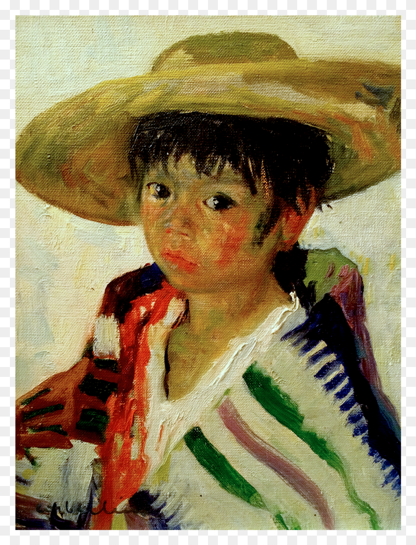 957x1275 Luigi Corbellini Frenchitalian Painting Of Young Boy Pintura A La Acuarela, Ropa, Vestimenta, Sombrero Hd Png