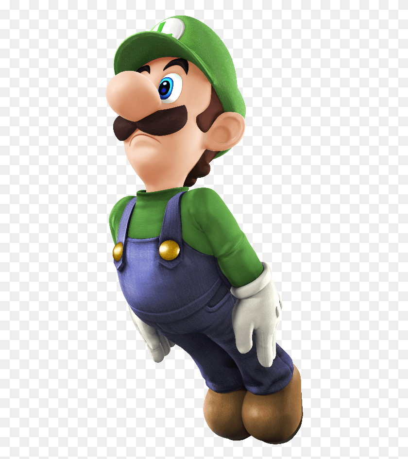 408x885 Luigi Luigi39s Taunt In Super Smash Bros Ultimate, Figurine, Toy, Doll HD PNG Download