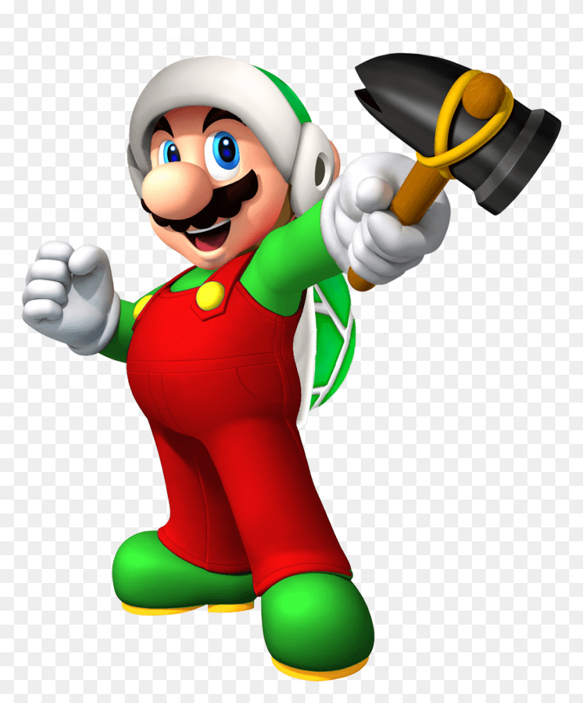 931x1138 Descargar Png / Luigi Mario Hammer Bro Power, Toy, Super Mario, Elf Hd Png