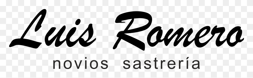 5916x1526 Luis Romero Novios Y Sastrera Calligraphy, Text, Alphabet, Number HD PNG Download