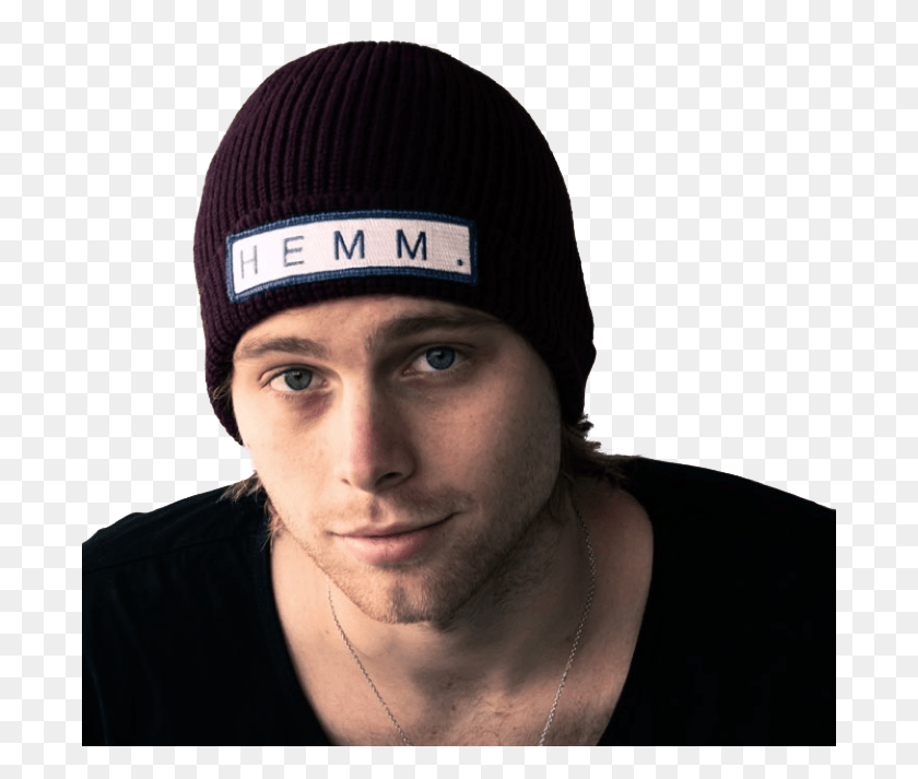 691x653 Luke Hemmings Beanie, Clothing, Apparel, Person HD PNG Download
