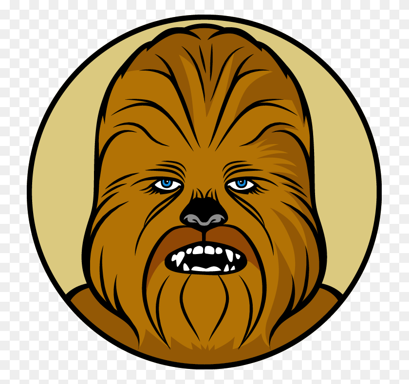729x729 Luke Skywalker Clipart Han Solo Chewbacca Star Wars Chewbacca Vector, Face, Head, Plant HD PNG Download