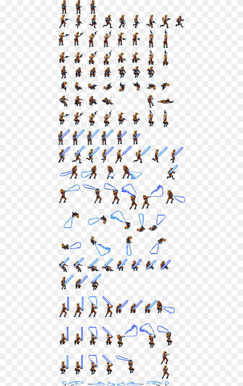 439x1332 Luke Skywalker Star Wars Sprite Sheet, Animal, Flock, Bird, Flying PNG