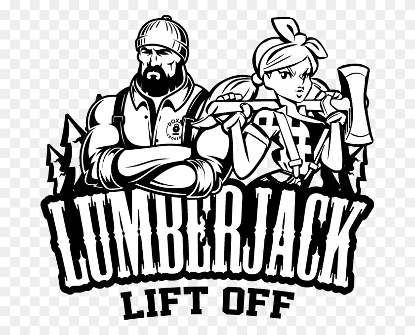 675x618 Lumberjack Lift Off Double S, Person, Human, Poster HD PNG Download