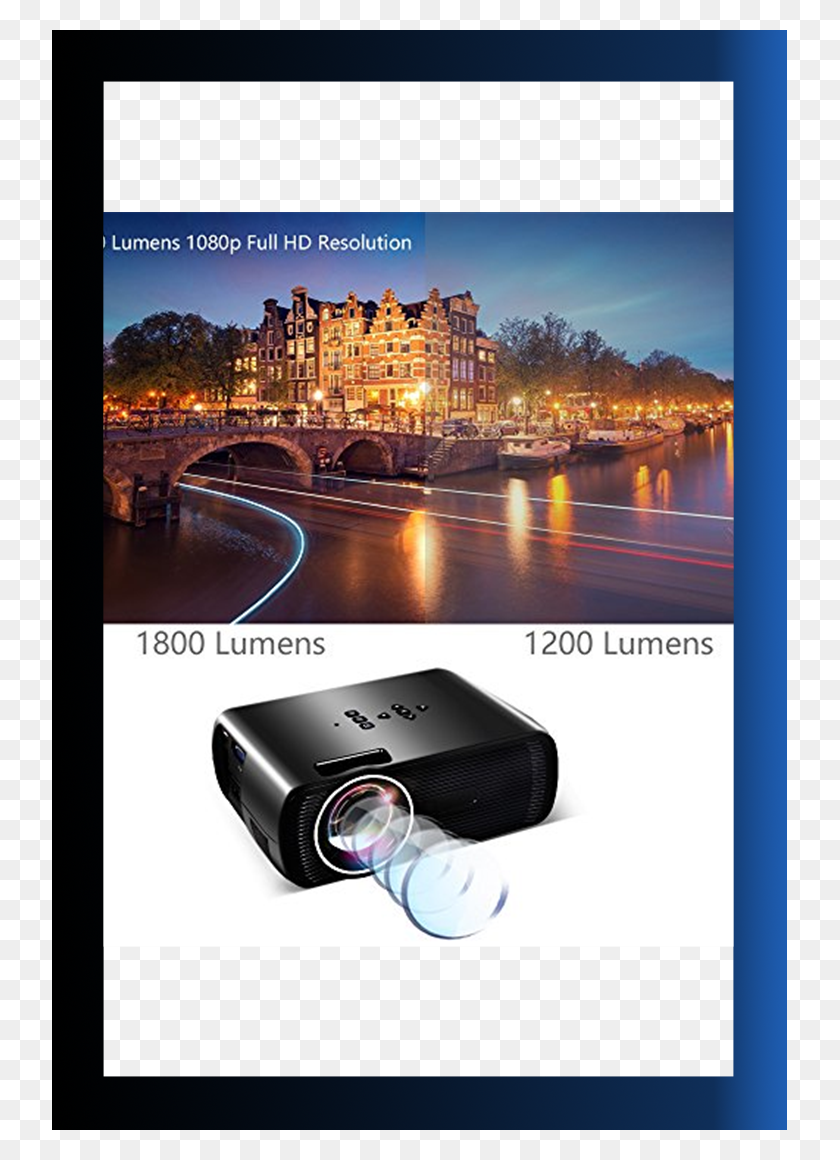 735x1100 Lumens Lcd Video Projector Konomio Multimedia Nederland By Night, Boat, Vehicle, Transportation HD PNG Download