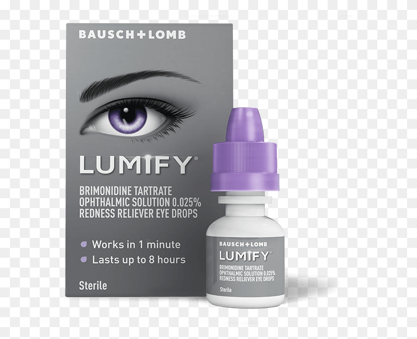 579x624 Lumify Redness Reliever Eye Drops From The Eye Care Mascara, Бутылка, Косметика, Олово Hd Png Скачать