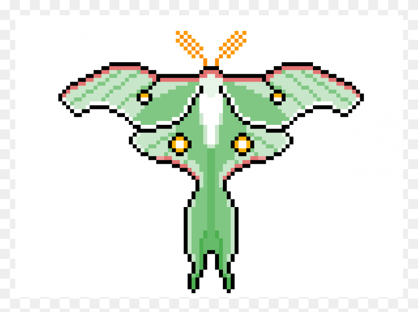 1189x865 Luna Moth Pixel Moth, Cross, Symbol, Toy HD PNG Download