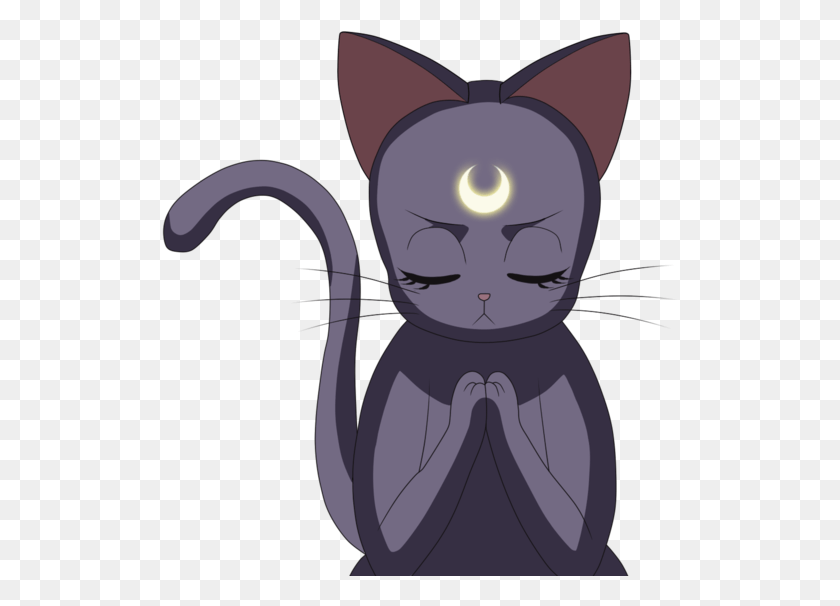 517x546 Luna Sailor Moon Black Cat, Animal, Cat, Pet HD PNG Download