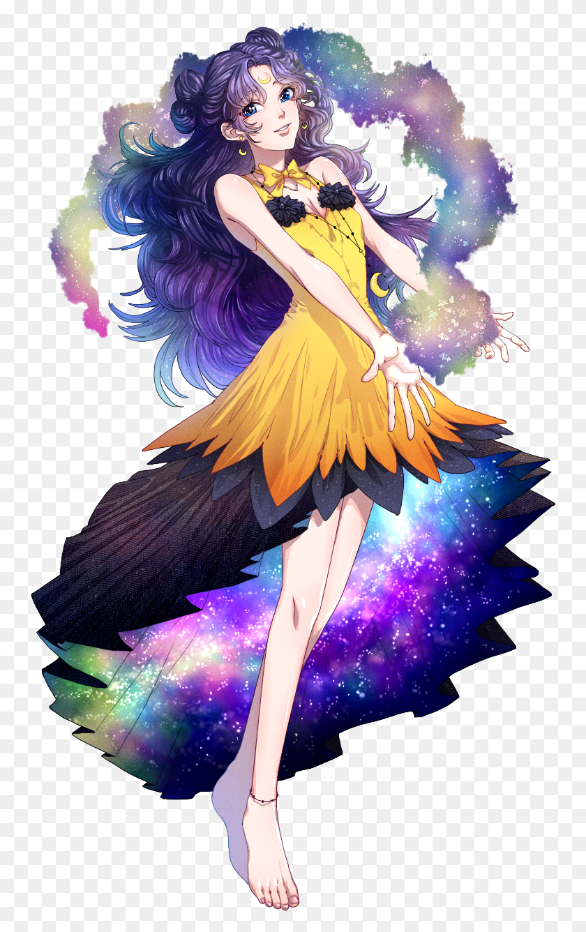 754x1276 Descargar Png / Luna Sailor Moon Fanart, Graphics, Persona Hd Png