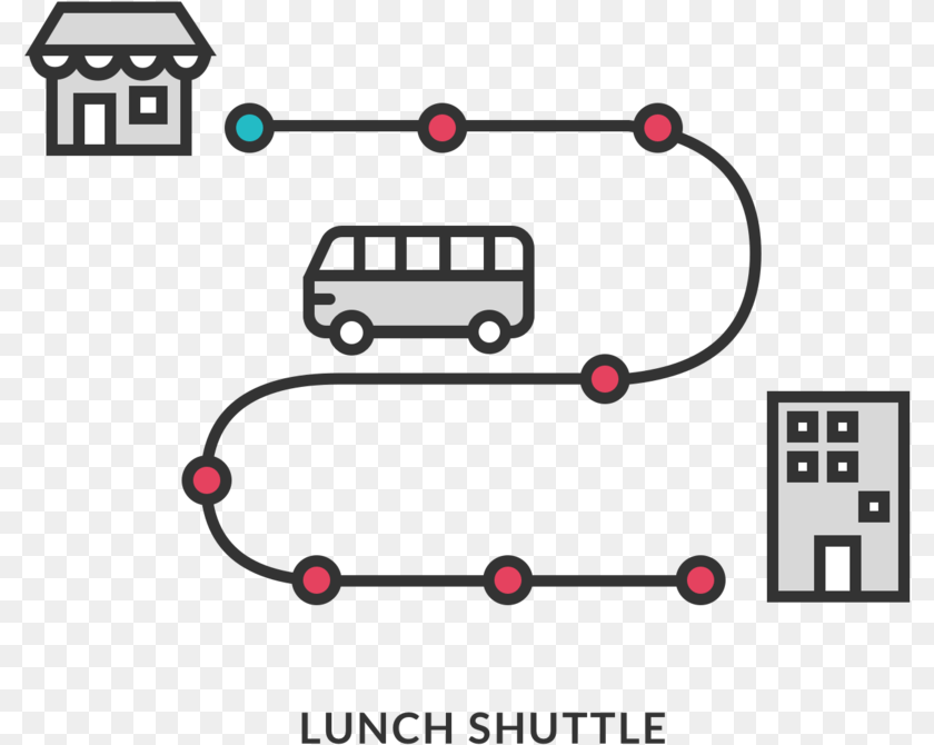 Lunch Shuttle, Qr Code, Smoke Pipe, Bus, Transportation Transparent PNG