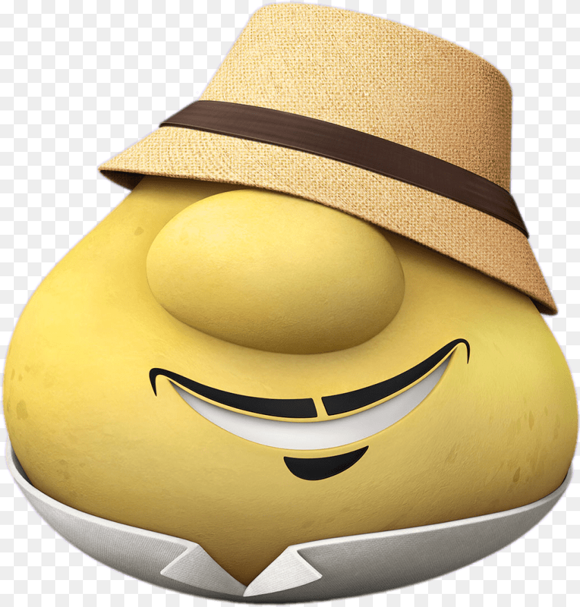 Lunt Smiling Squash Veggie Tales Characters, Clothing, Hat, Sun Hat, Egg Sticker PNG
