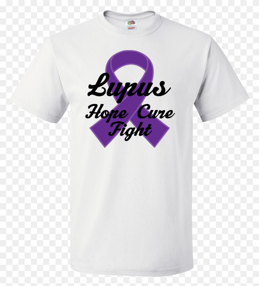 1032x1151 Lupus Hope Cure Fight T Shirt White 12 Active Shirt, Clothing, Apparel, T-shirt HD PNG Download