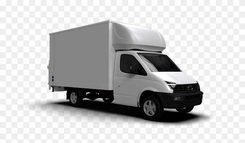768x432 Luton Van Tipper Commercial Vehicle, Transportation, Moving Van, Truck HD PNG Download