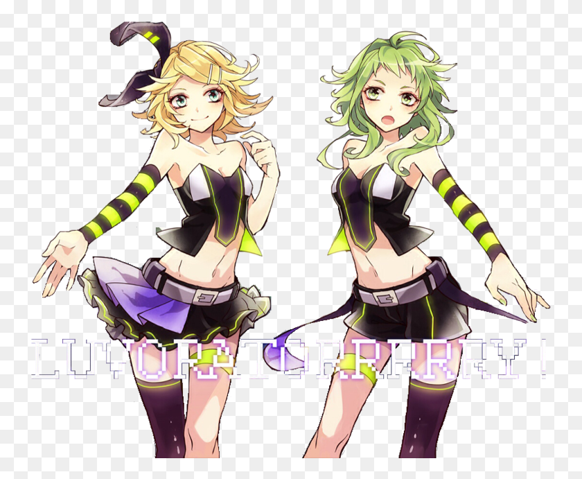 751x631 Luvoratorrrrry Render Gumi And Rin Reupload By Kagamine Rin And Gumi Luvoratorrrrry, Person, Human, Costume HD PNG Download