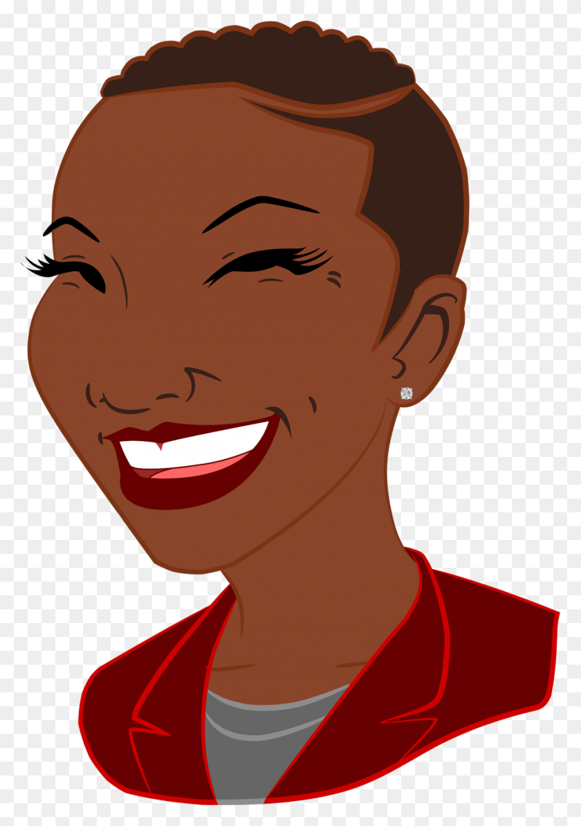 926x1346 Luvvie Ajayi Is An Award Winning Author Speaker And Illustration, Face, Smile, Head HD PNG Download