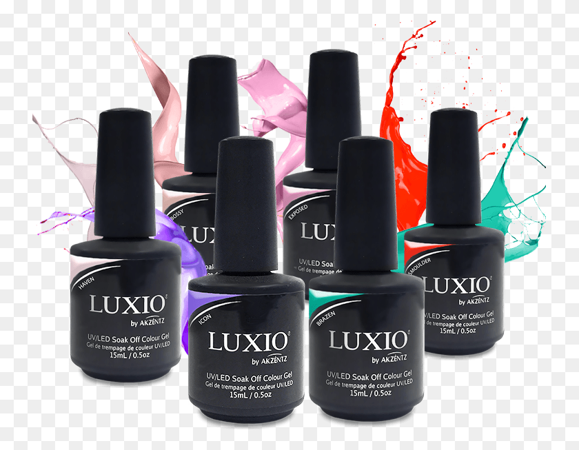 745x593 Luxio Gel Attitude Spring Summer Collection Nail Polish, Cosmetics, Bottle, Perfume HD PNG Download