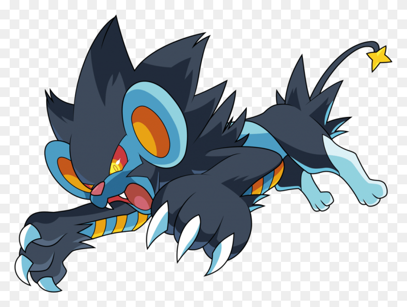 1042x766 Luxray Luxray Pokemon Luxray Pokemon Luxray, Hook, Claw HD PNG Download
