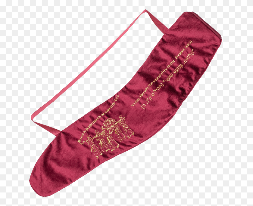 648x625 Роскошный Бордовый Бархат С Золотым Вышитым Дизайном Носка, Пояс, Колчан Png Скачать