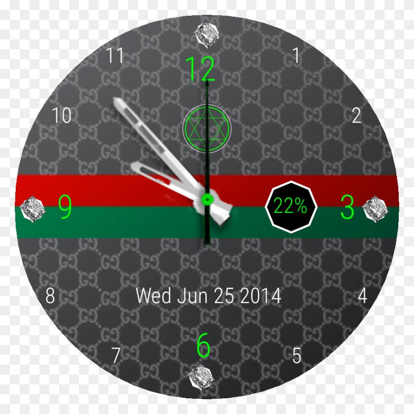 840x840 Luxurious Star Of David 2 Preview, Analog Clock, Clock, Rug HD PNG Download