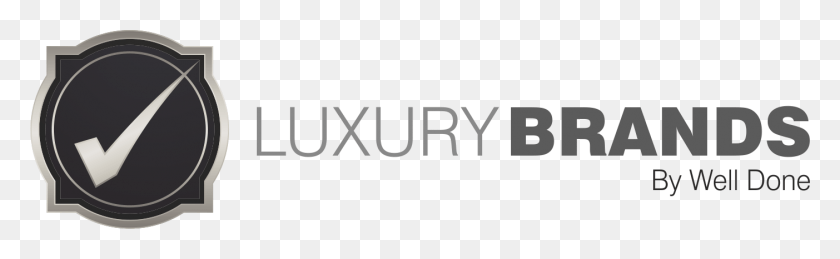 1403x358 Luxury Brands By Well Done Black And White, Text, Face, Clothing HD PNG Download