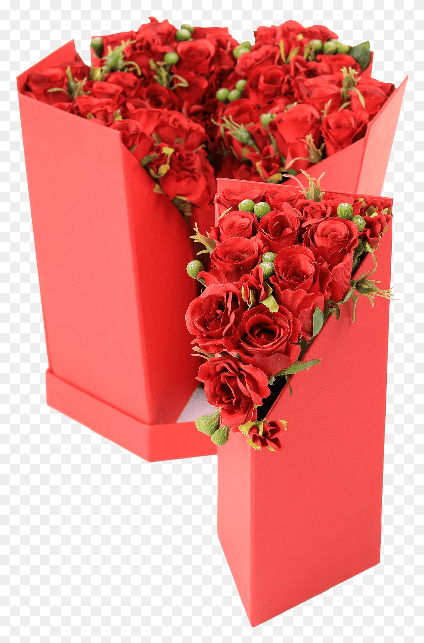 1243x1935 Luxury Flower Box 6in1 Garden Roses, Plant, Blossom, Flower Bouquet HD PNG Download
