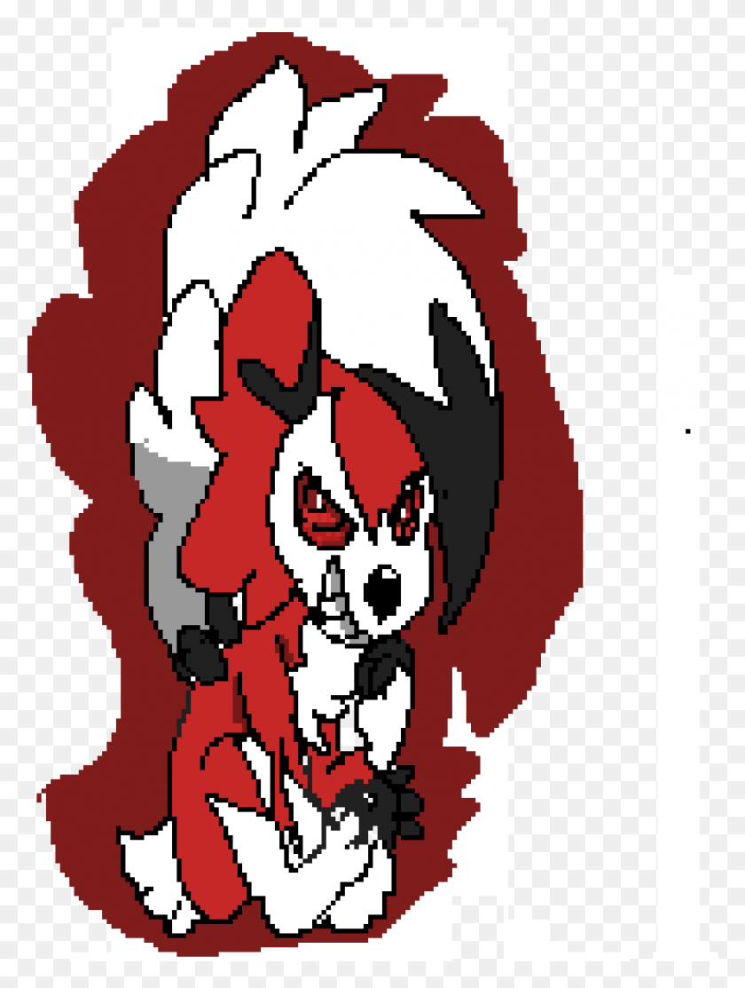 889x1201 Lycanroc Midnight Form Illustration, Poster, Advertisement, Graphics HD PNG Download
