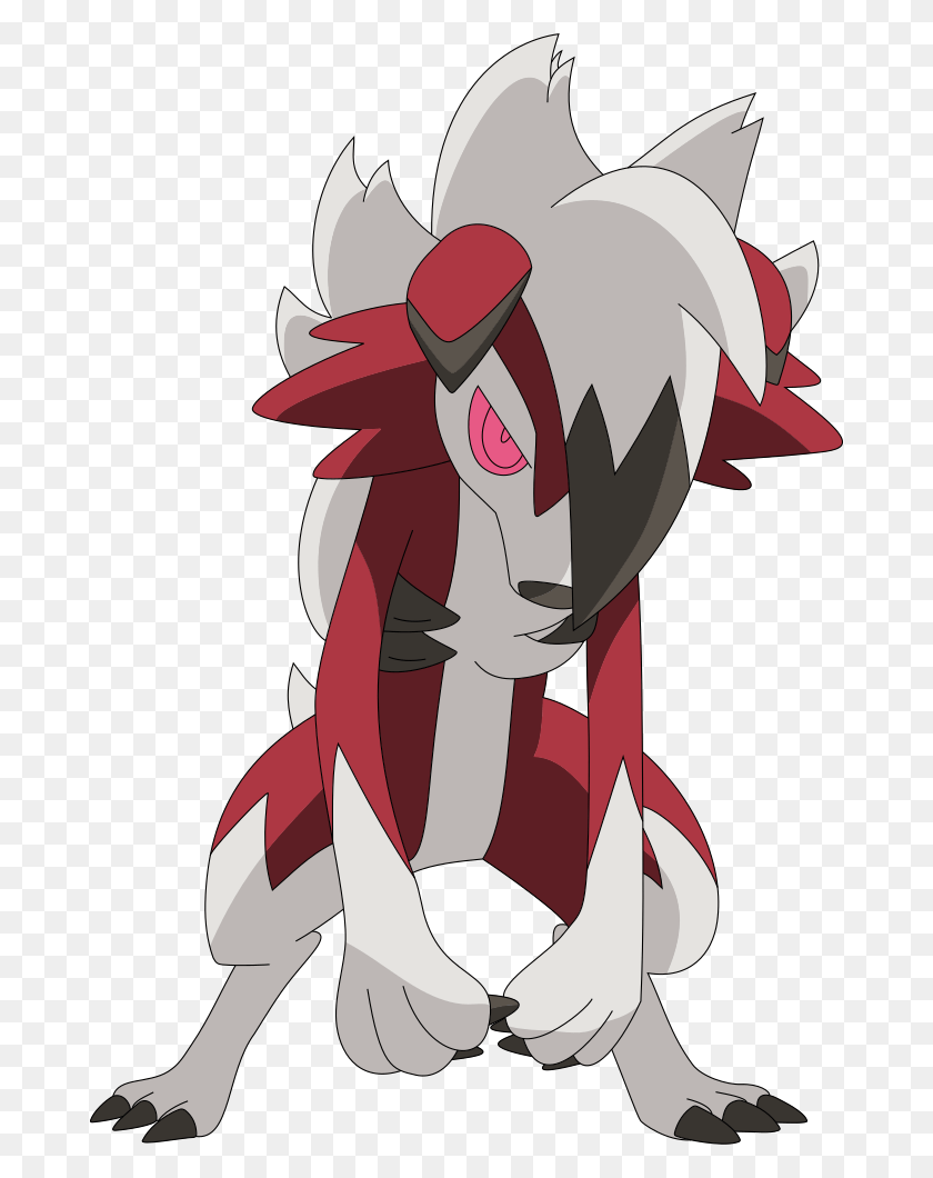 678x1000 Lycanroc Pokemon Lycanroc Midnight, Animal, Poultry, Fowl HD PNG Download
