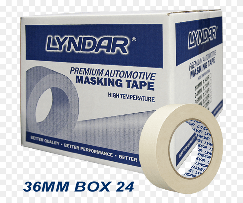 706x641 Lyndar Premium Automotive Masking Tape 36mm Superbox HD PNG Download