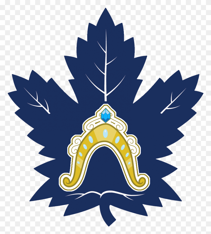 807x901 Descargar Png Lyraheartstrngs Crown Hockey Logo Logo Parodia Toronto Maple Leafs 2017 Playoffs, Hoja, Planta, Cartel Hd Png