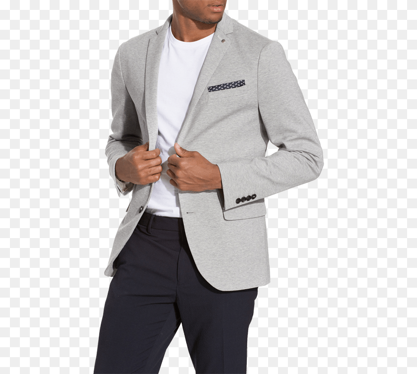 465x754 Lys Blazer Gr Bomulds Blazer Herre, Suit, Jacket, Formal Wear, Coat Transparent PNG