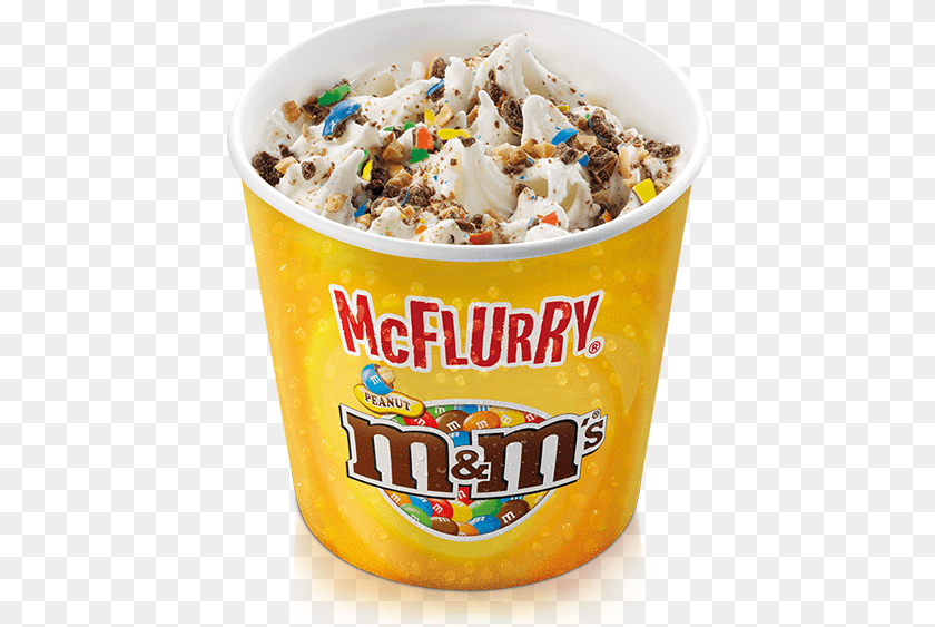 M And M Mcflurry, Cream, Dessert, Food, Ice Cream PNG