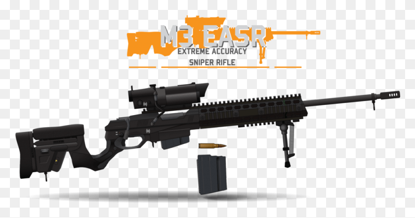 966x473 M Extreme Accuracy Rifle By Afterskies Gunco M 3 Rifle, Gun, Weapon, Weaponry HD PNG Download