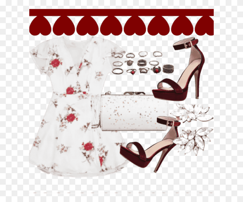 640x640 M Punge Cap Sleeve Floral Wrap Dress, Clothing, Apparel, Footwear HD PNG Download