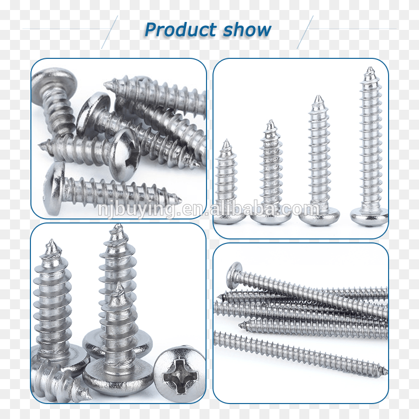 751x780 M4 M6 M8 Phillips Round Head Self Tapping Wood Self Tapping Screw, Machine HD PNG Download
