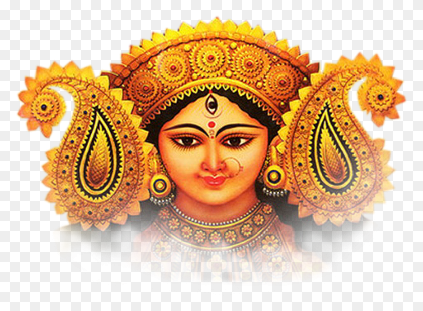 1195x856 Descargar Png / Maa Durga Face Images Hd Png