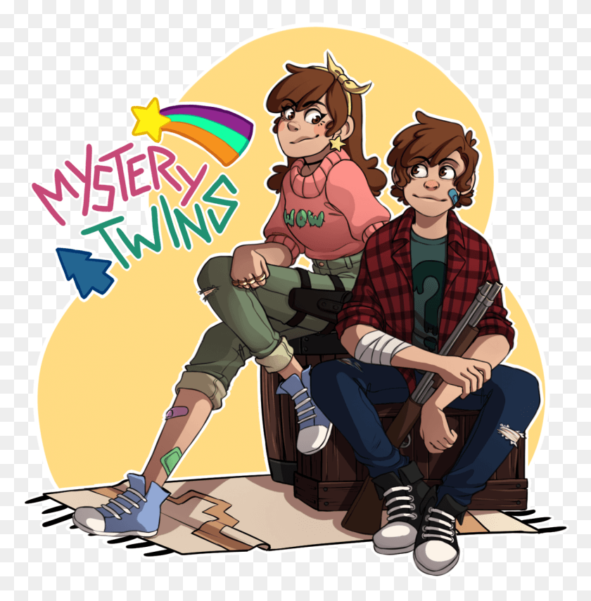 1226x1251 Descargar Png Mabel Amp Dipper Pines The Mystery Twins Paranormal Older Dipper Y Mabel, Comics, Libro, Persona Hd Png