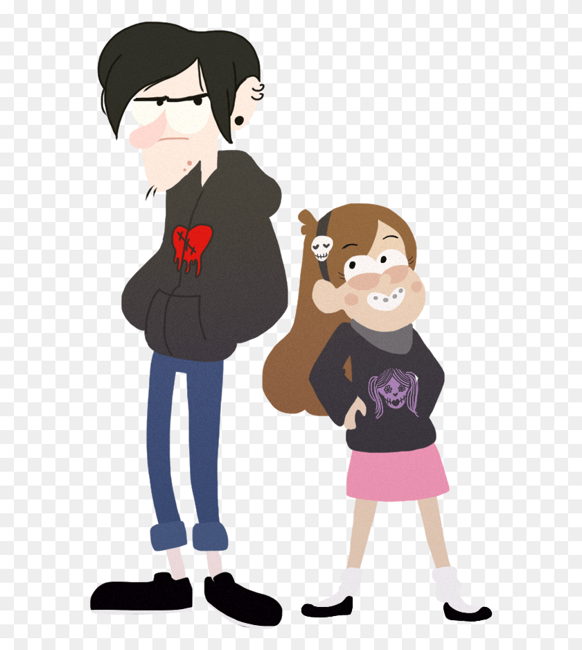 582x877 Mabel And Robbie Mostly Because I Want Mabel To Wear Pastel Goth Mabel Pines, Clothing, Apparel, Plant HD PNG Download