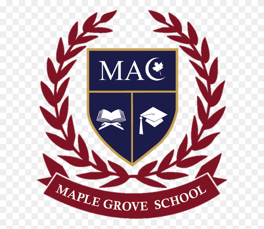 608x671 Descargar Png Mac Maple Grove School Escuela Islámica Diseño De Logotipo, Símbolo, Emblema, Cartel Hd Png