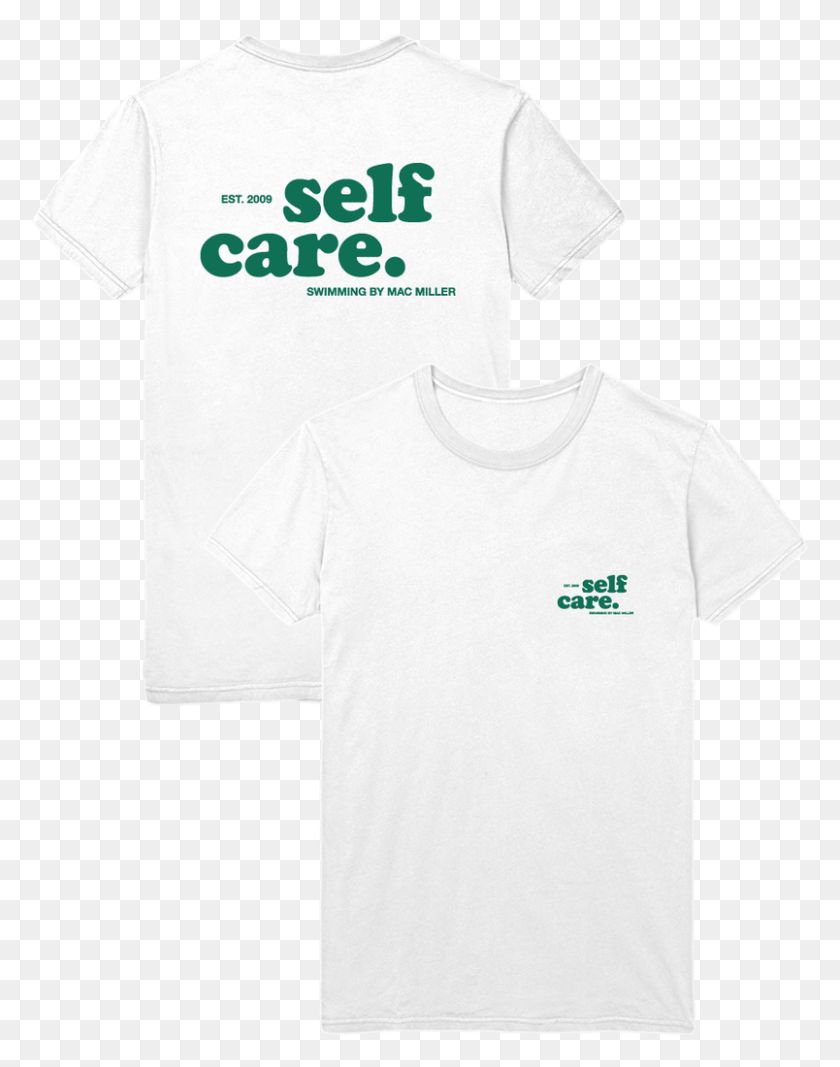 804x1038 Mac Miller Self Care T Shirt Active Shirt, Clothing, Apparel, T-shirt HD PNG Download