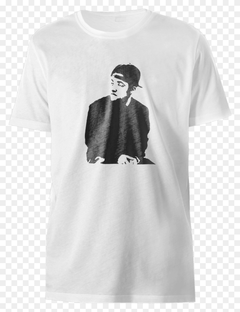 1911x2528 Mac Miller T Shirt Monochrome, Clothing, Apparel, T-shirt HD PNG Download