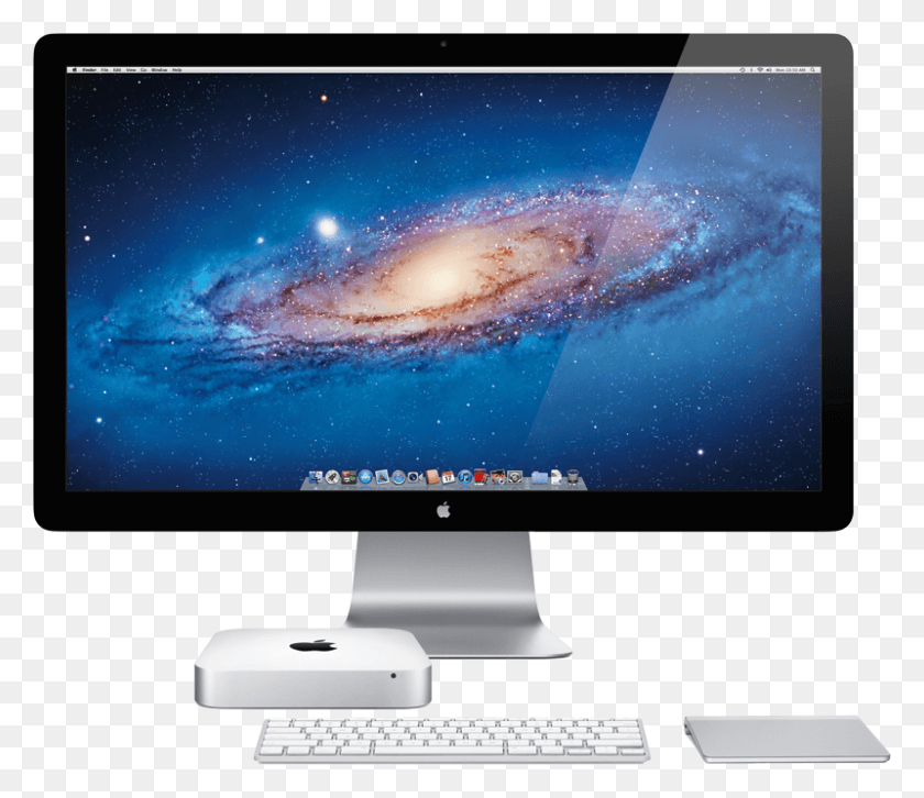 800x684 Mac Mini Apple Thunderbolt Дисплей, Монитор, Экран, Электроника Hd Png Скачать