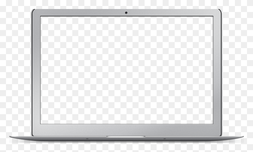 874x500 Mac Transparent Background White Laptop Mock Up, Monitor, Screen, Electronics HD PNG Download