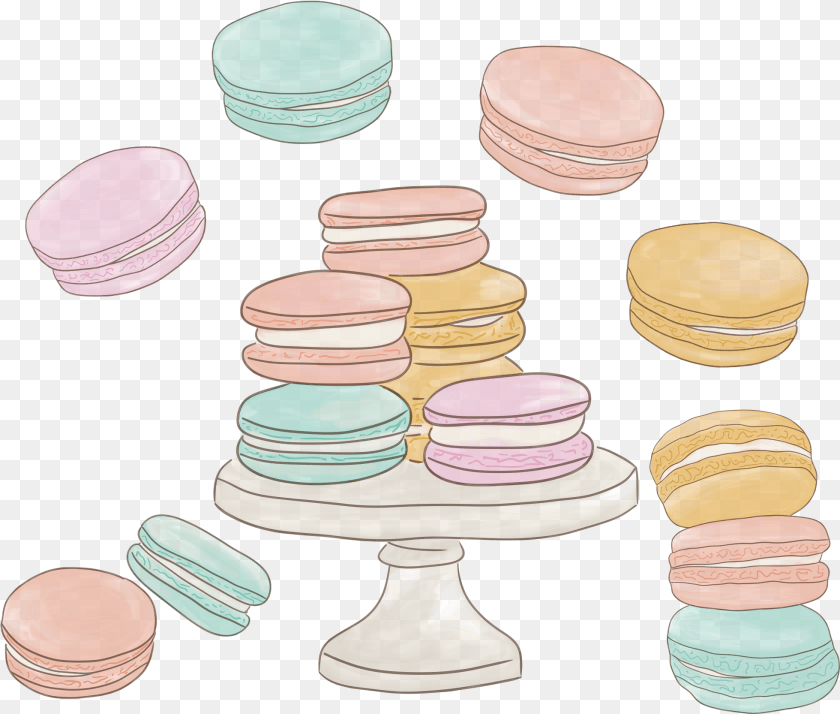 Macaron Surround Macaroon, Food, Sweets, Chess, Game PNG