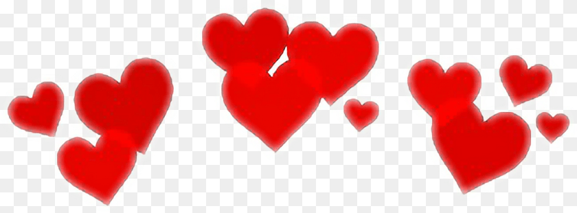 Macbook Heart Filter Crown Heart Red Sticker PNG