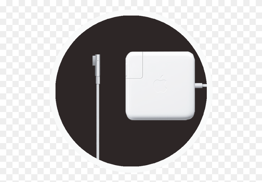 525x525 Macbook L Connector Charger Circle, Electronics, Headphones, Headset HD PNG Download