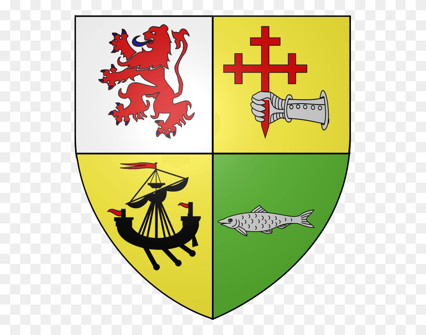 545x600 Macdonald Of Sleat Quarterly 1st Argent A Lion Rampant Macneil Of Barra Crest, Shield, Armor HD PNG Download