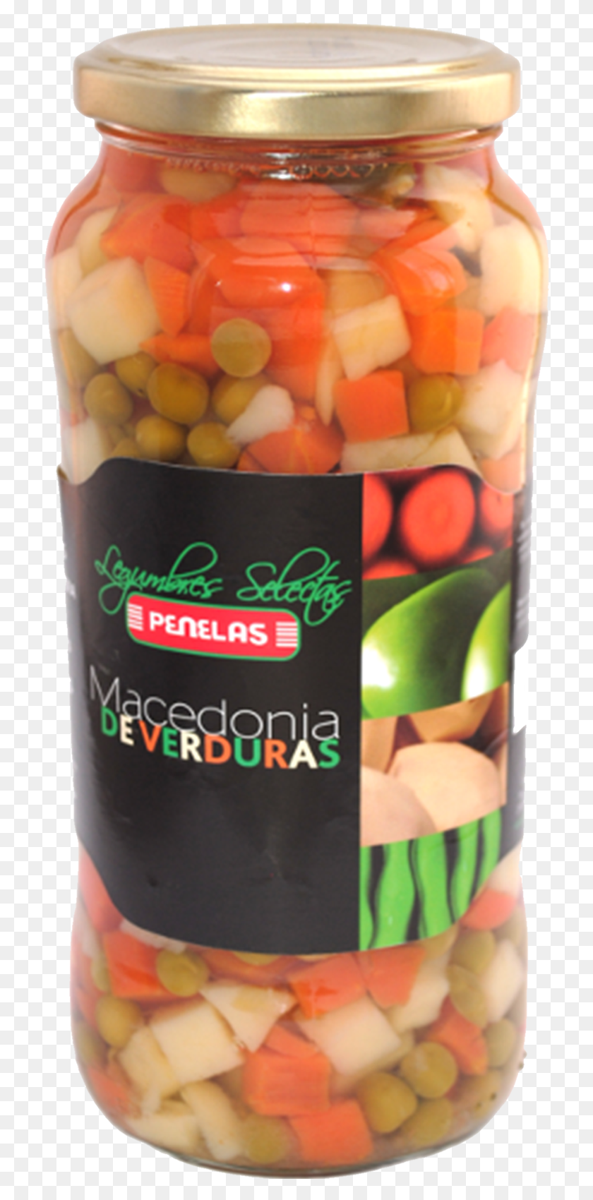718x1640 Macedonia De Verduras Cocida Penelas Tarro Baby Carrot, Food, Jar, Plant HD PNG Download